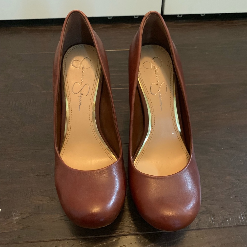 Size 6 Brown platform heels